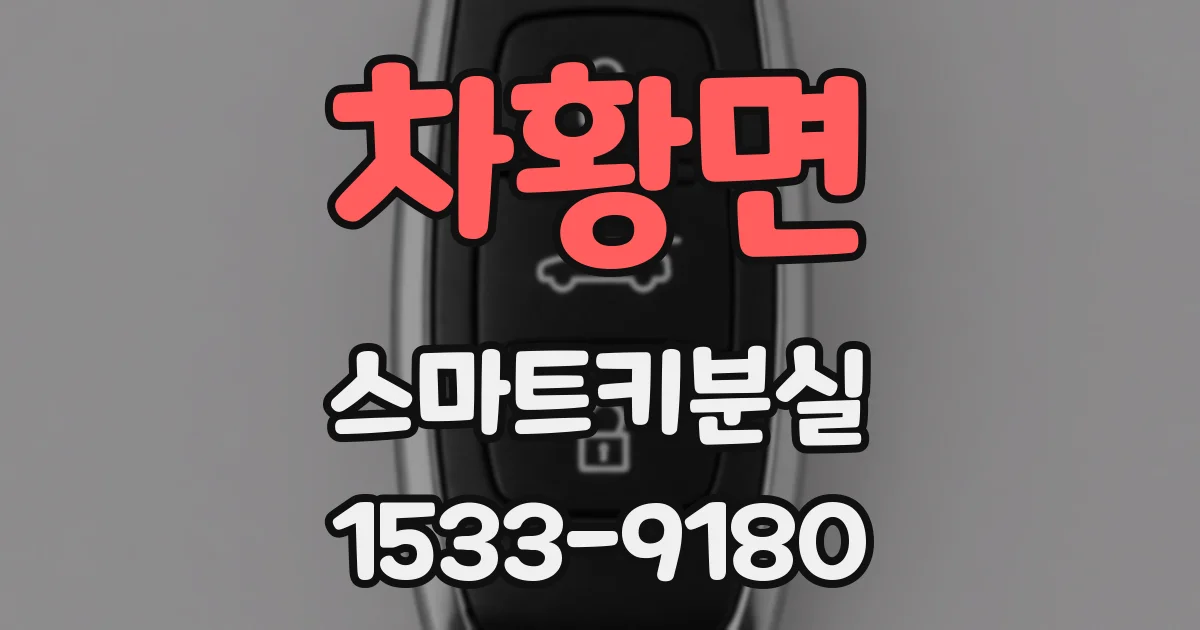 차황면 스마트키분실