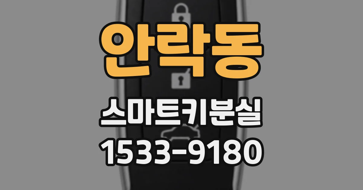 안락동 스마트키분실