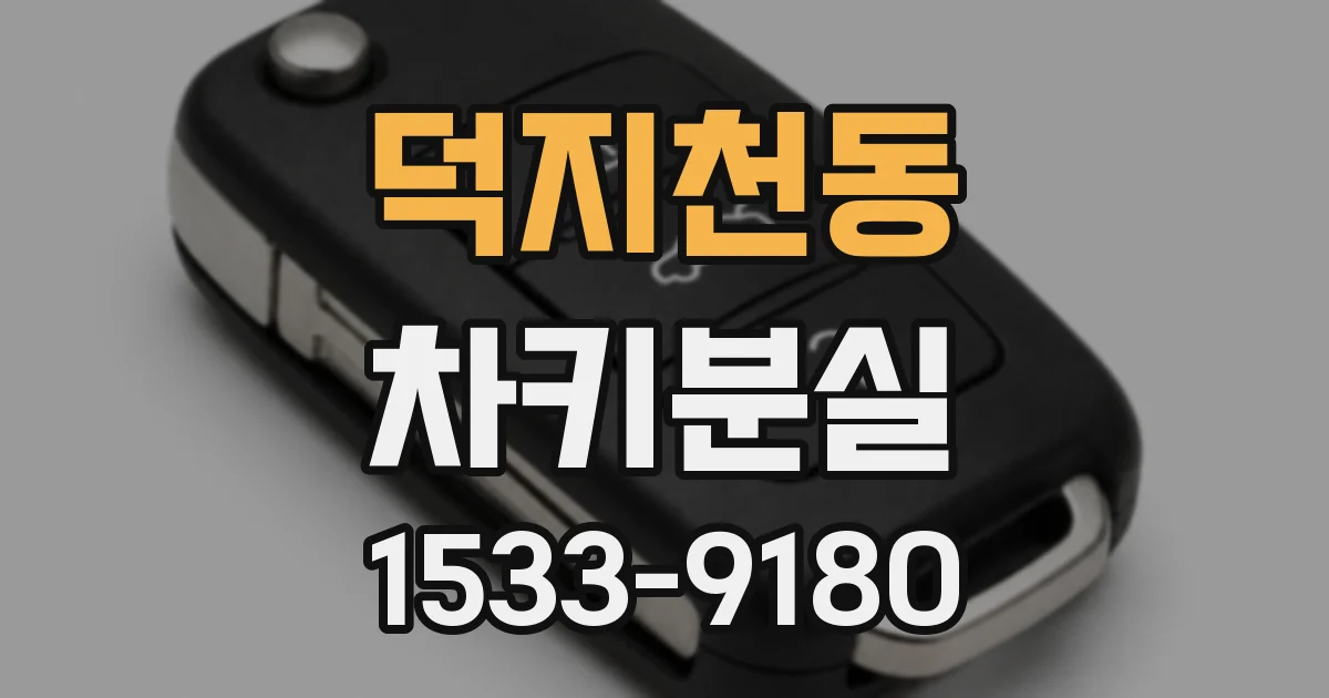 덕지천동 차키분실