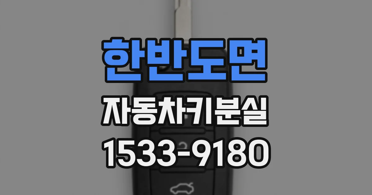 한반도면 자동차키분실