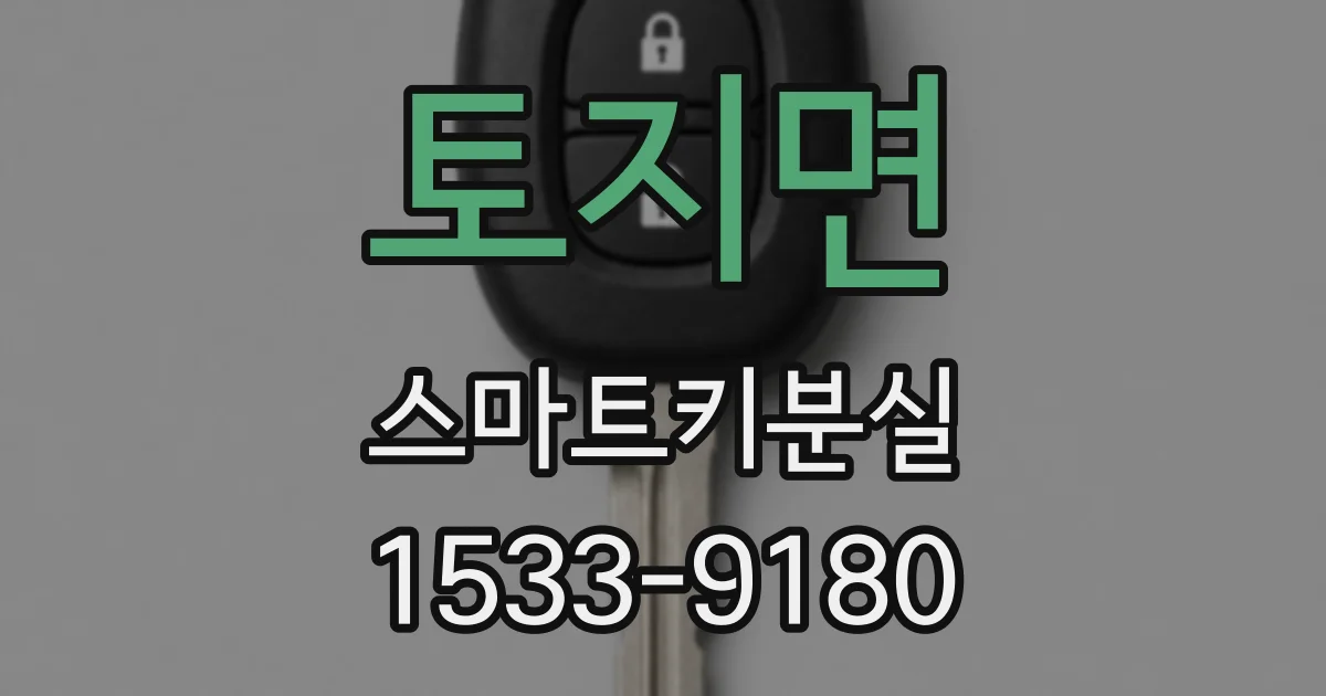 토지면 스마트키분실