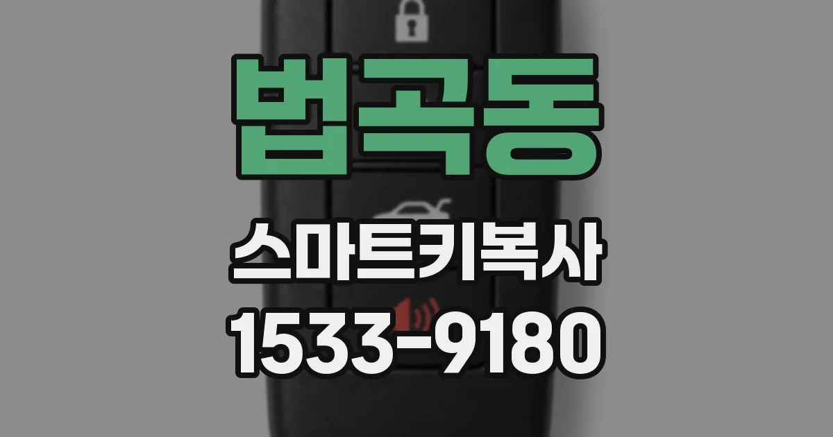 법곡동 스마트키복사