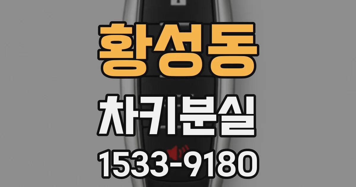 황성동 차키분실