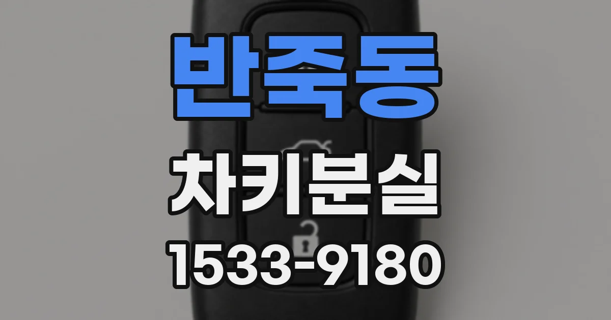 반죽동 차키분실