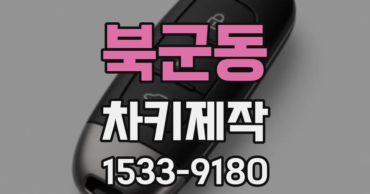 북군동 차키제작