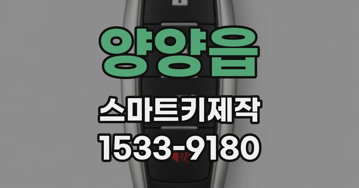 양양읍 스마트키제작