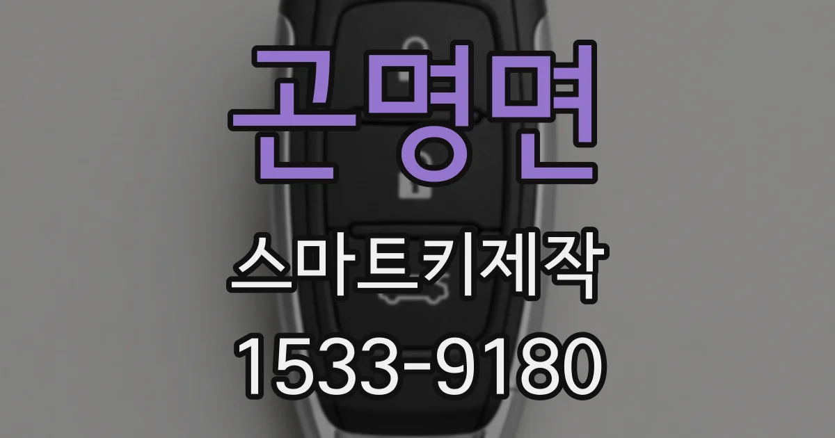 곤명면 스마트키제작