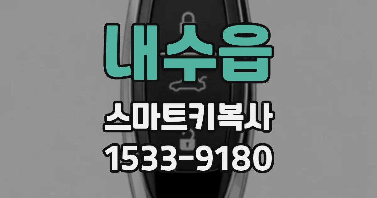 내수읍 스마트키복사