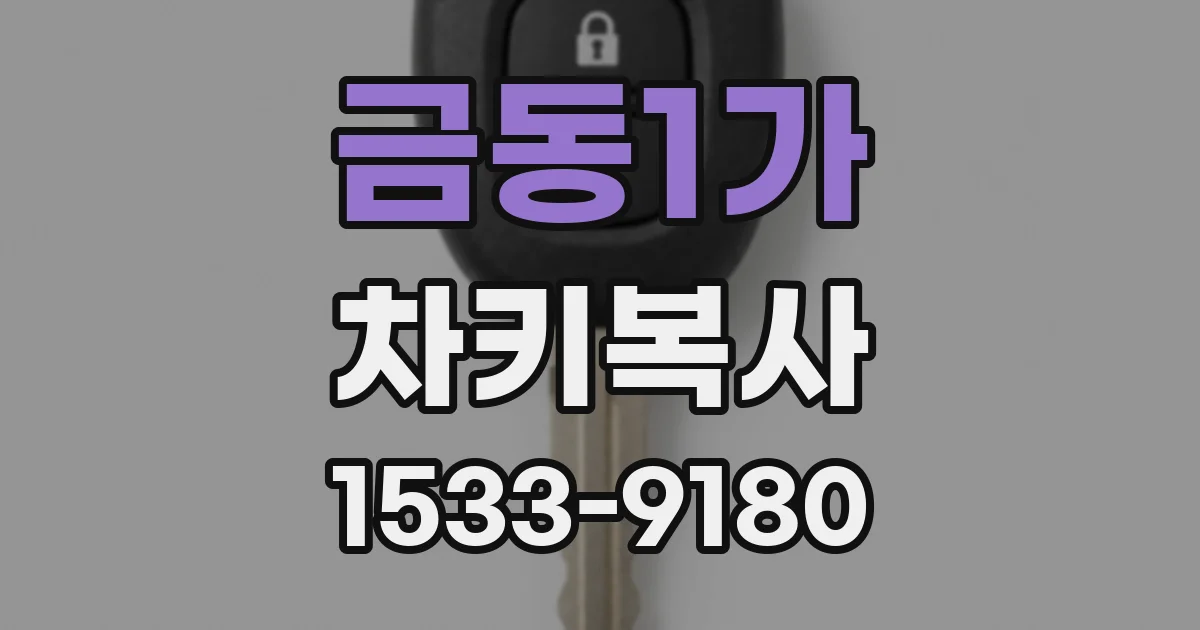 금동1가 차키복사