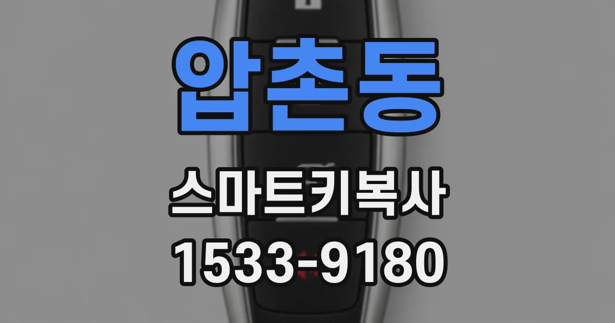 압촌동 스마트키복사