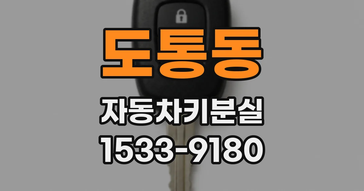 도통동 자동차키분실