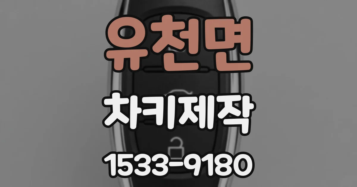유천면 차키제작