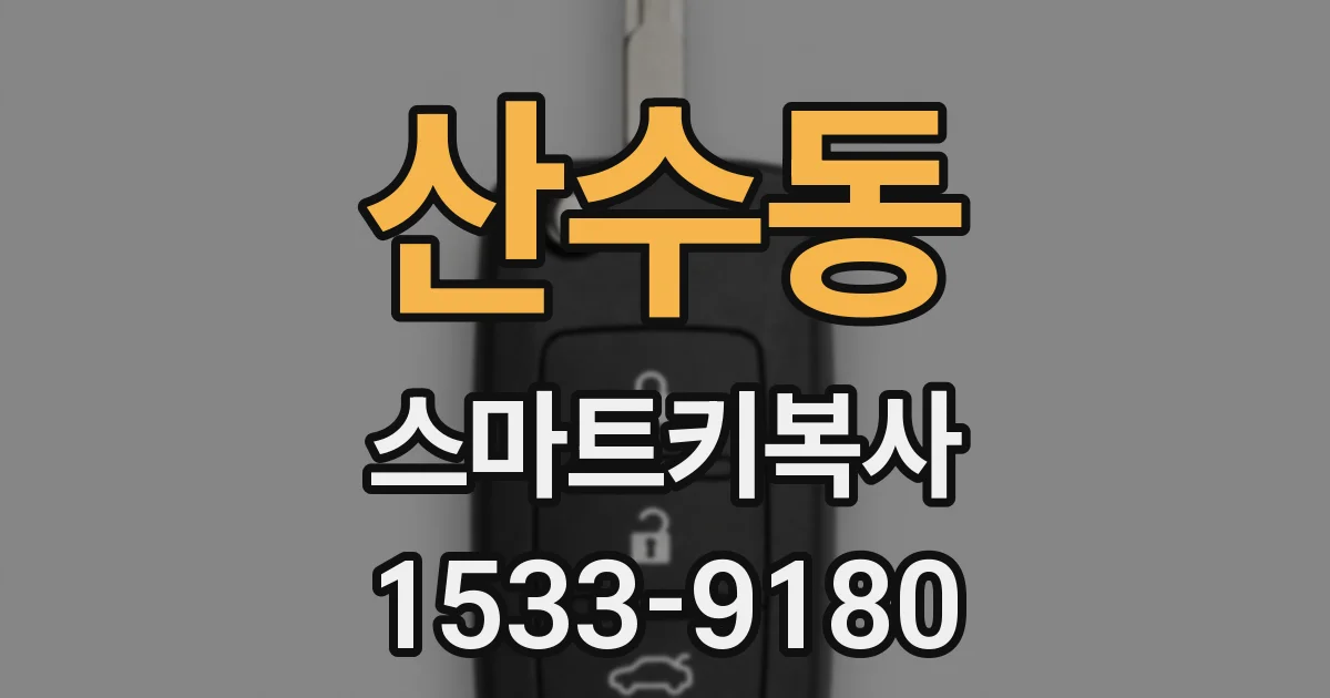 산수동 스마트키복사