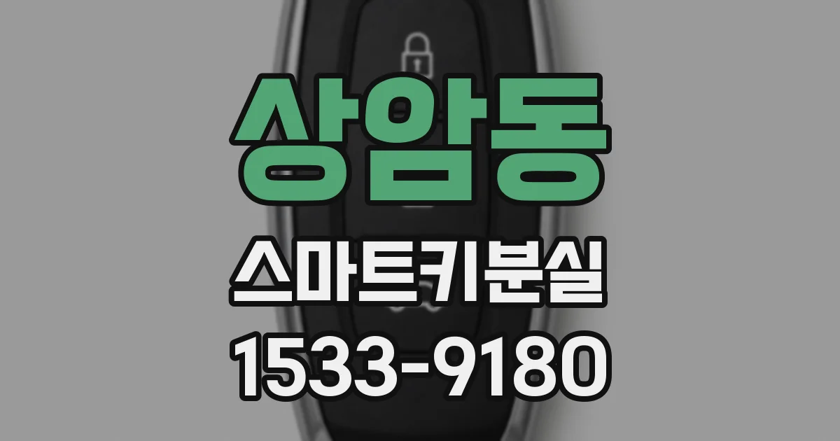 상암동 스마트키분실