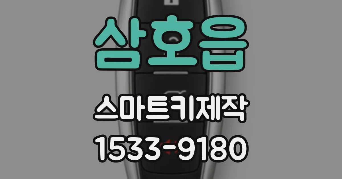 삼호읍 스마트키제작