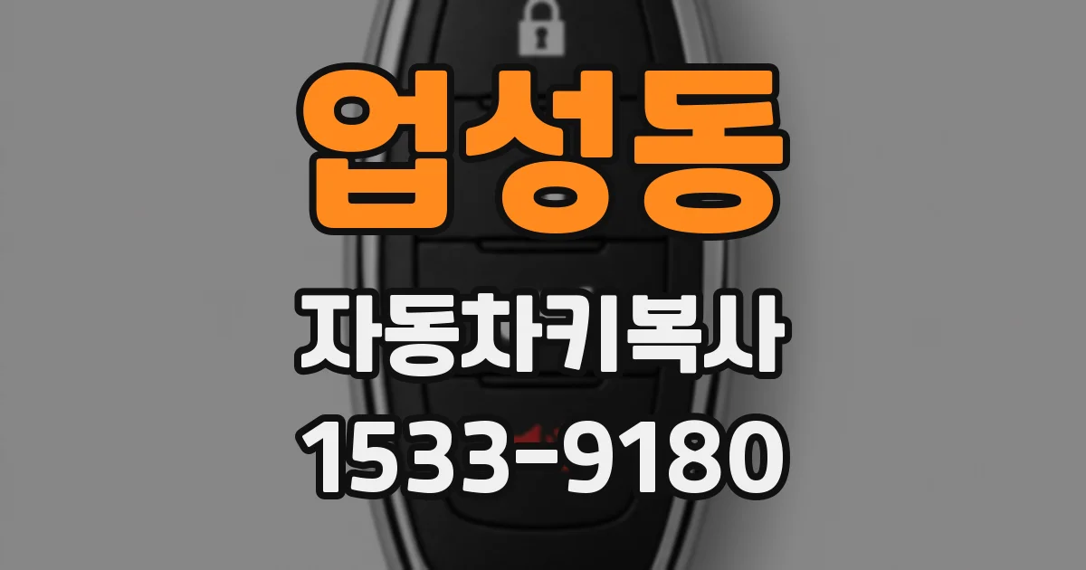 업성동 자동차키복사