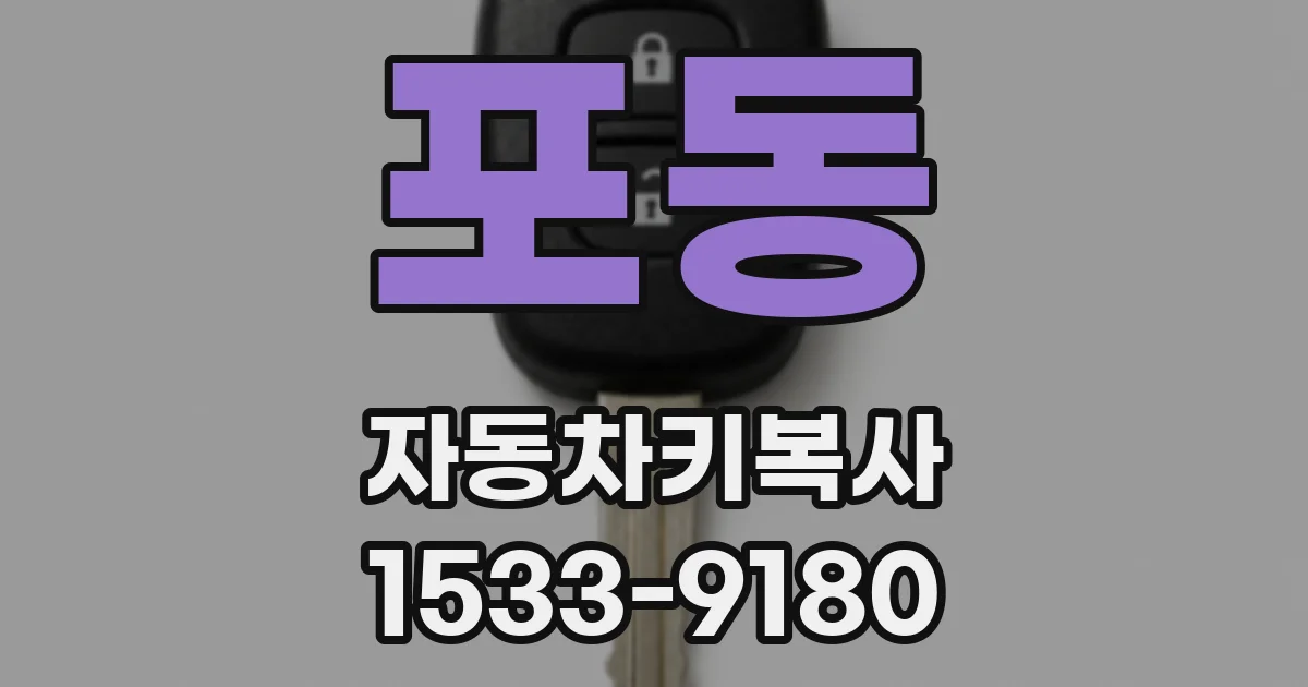 포동 자동차키복사