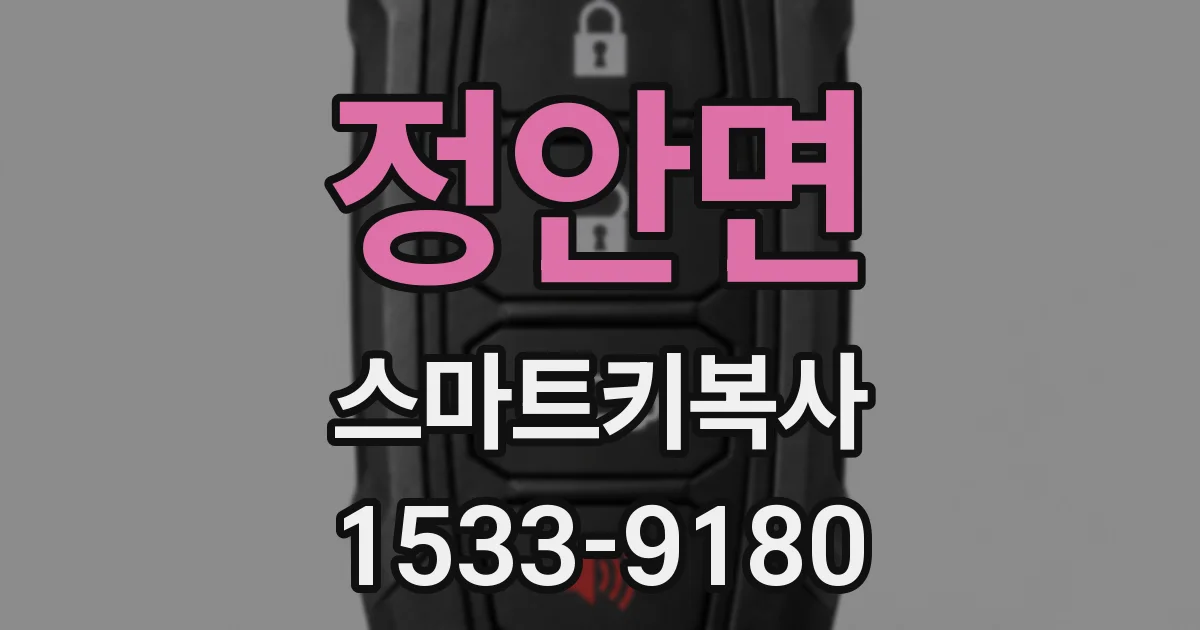 정안면 스마트키복사