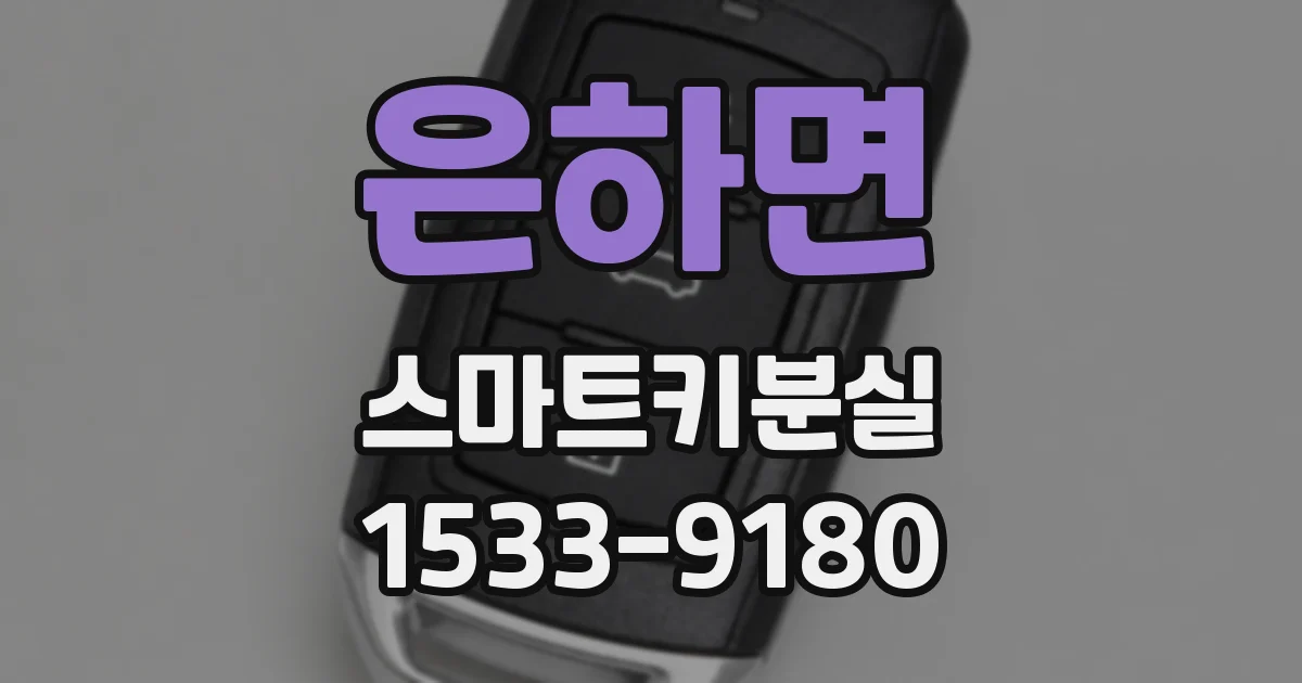 은하면 스마트키분실
