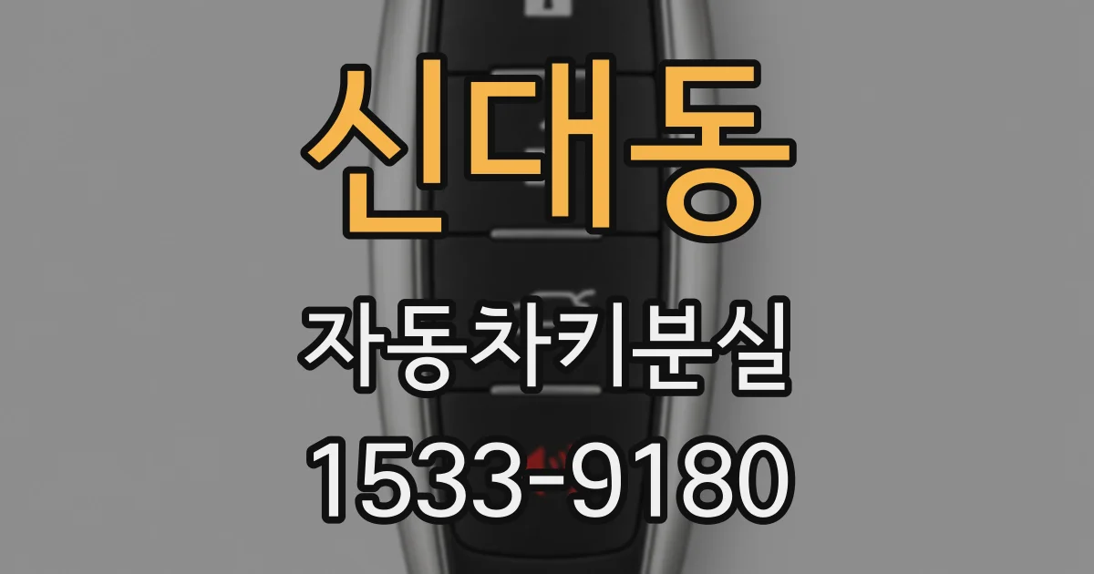신대동 자동차키분실