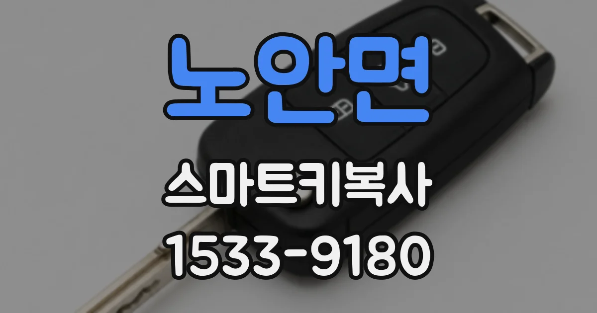 노안면 스마트키복사