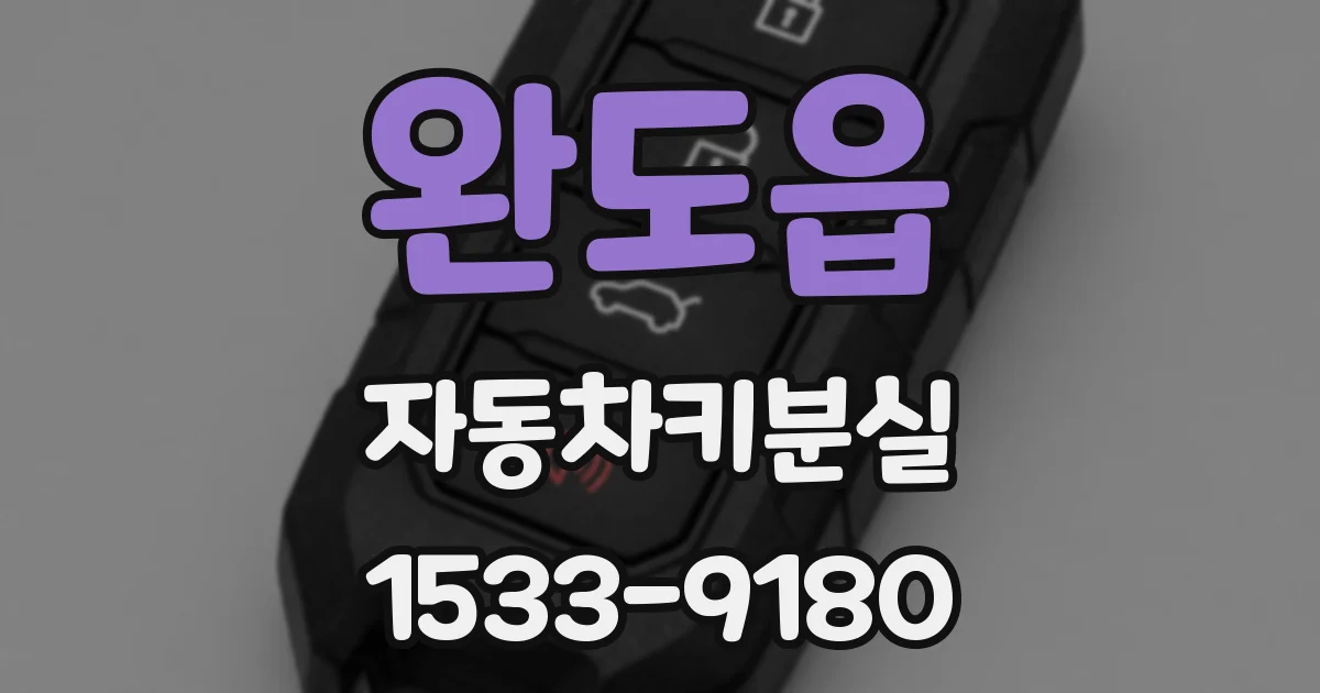 완도읍 자동차키분실