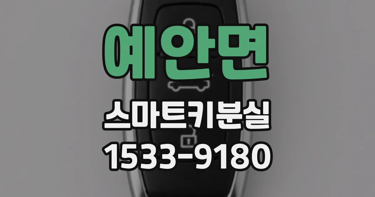 예안면 스마트키분실