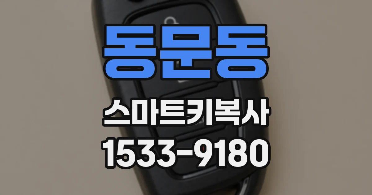 동문동 스마트키복사