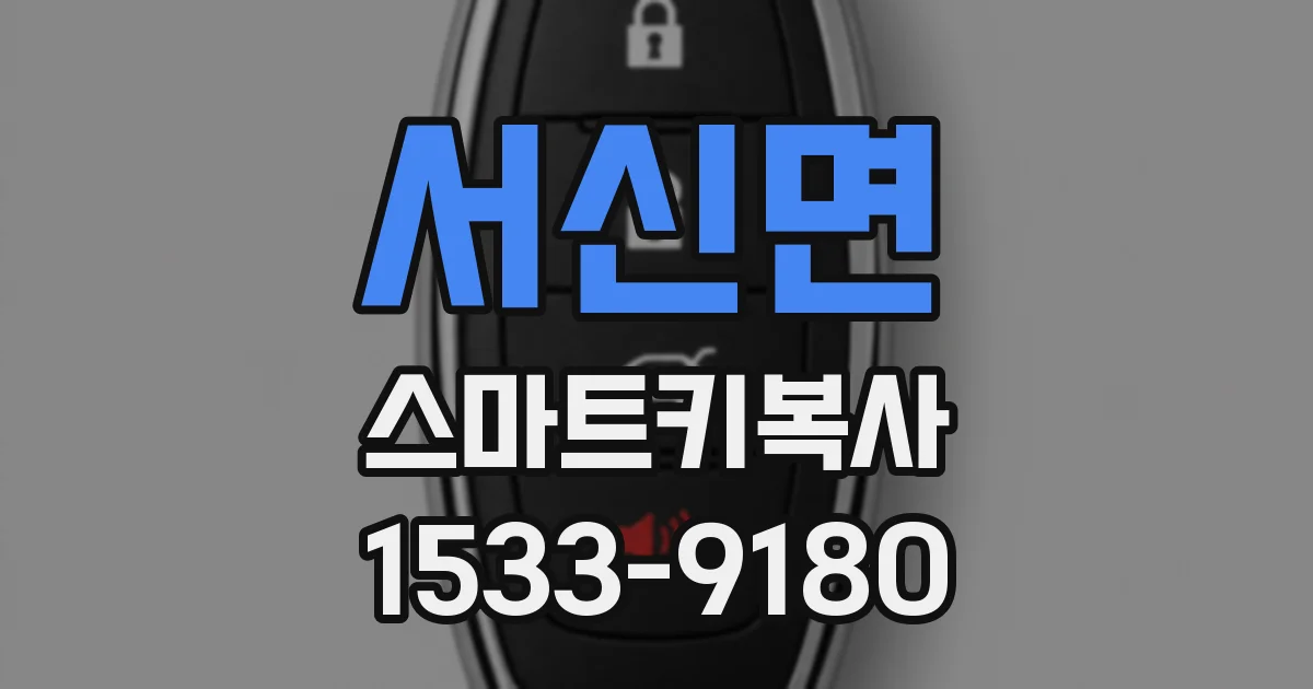 서신면 스마트키복사
