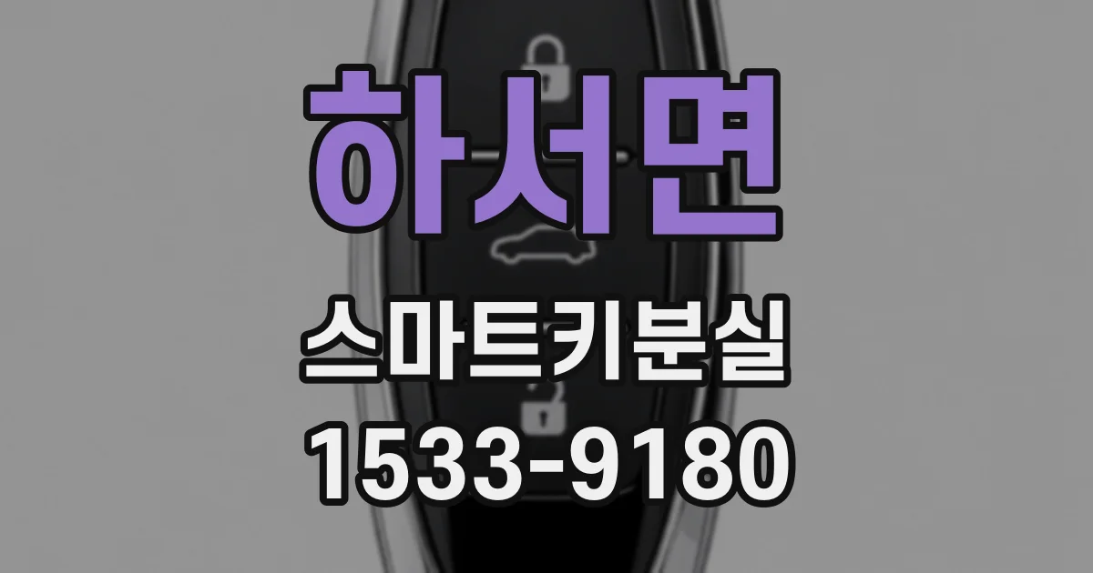 하서면 스마트키분실