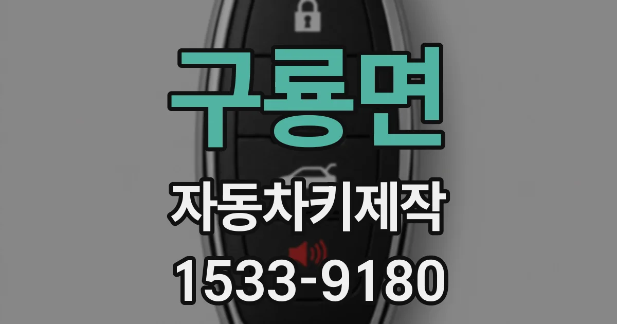 구룡면 자동차키제작