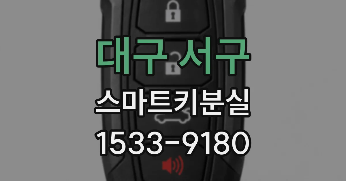 대구 서구 스마트키분실