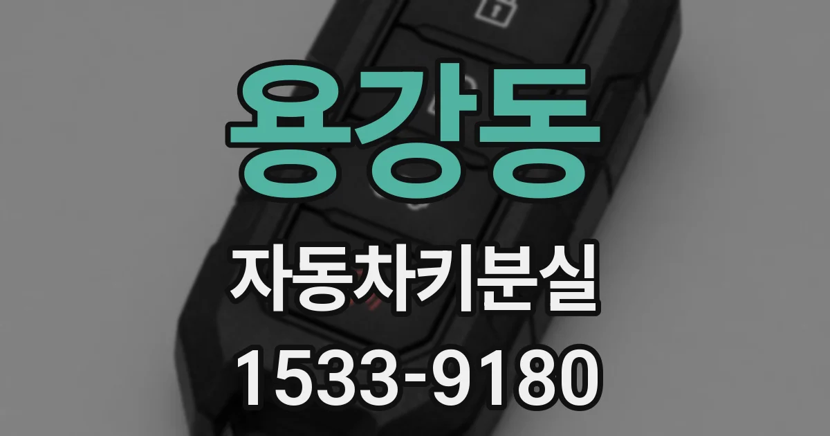 용강동 자동차키분실