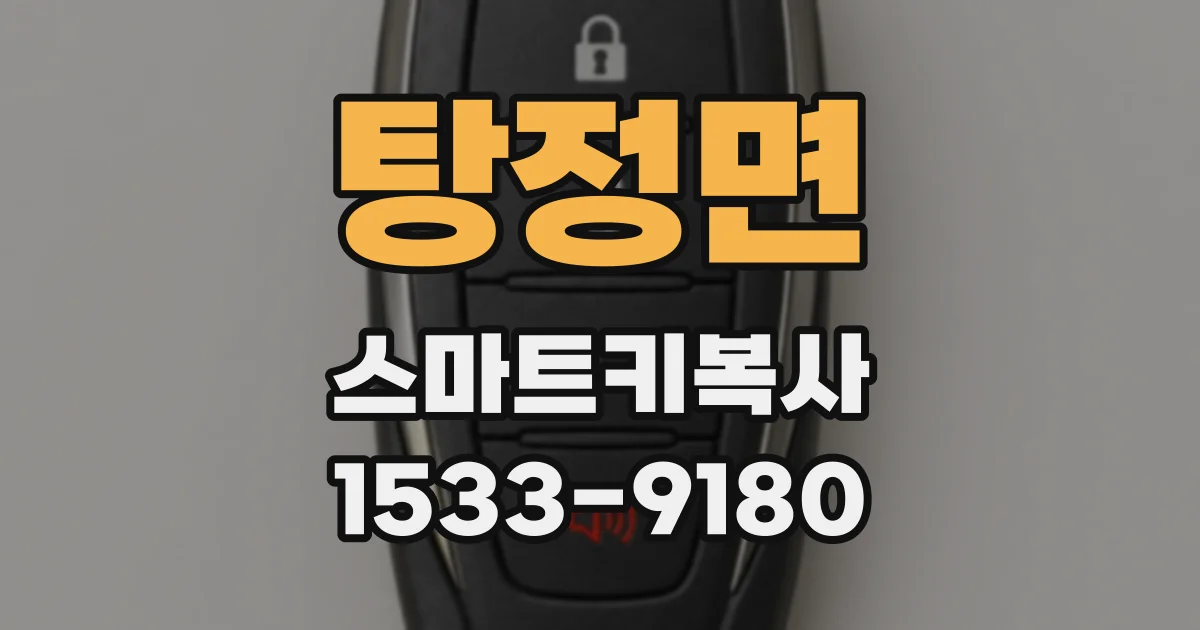 탕정면 스마트키복사