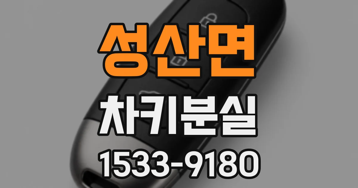 성산면 차키분실