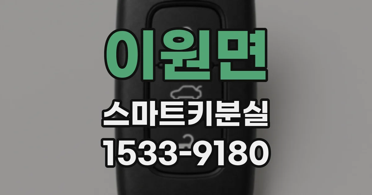 이원면 스마트키분실