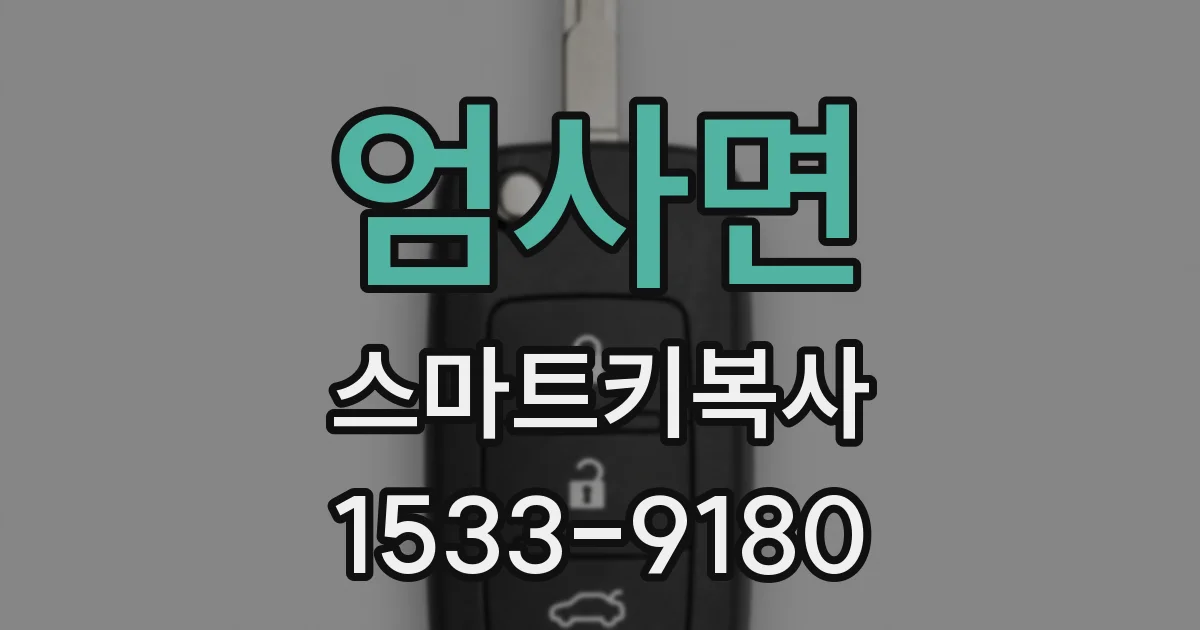 엄사면 스마트키복사