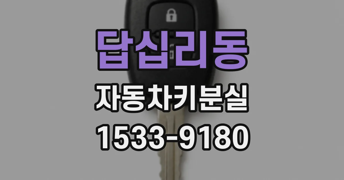 답십리동 자동차키분실