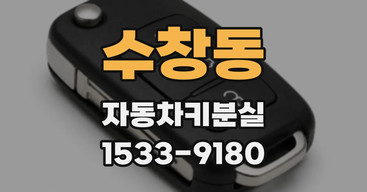 수창동 자동차키분실