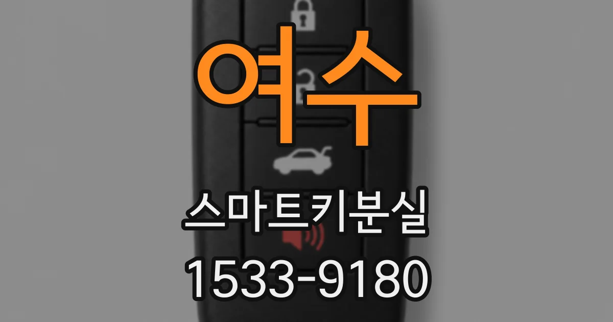 여수 스마트키분실
