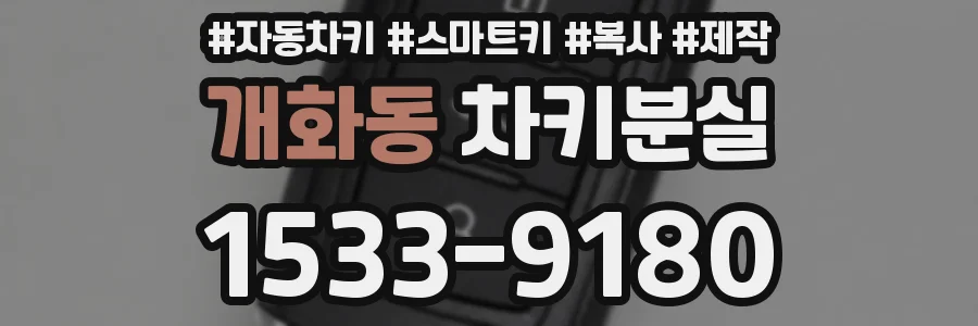 개화동 차키분실