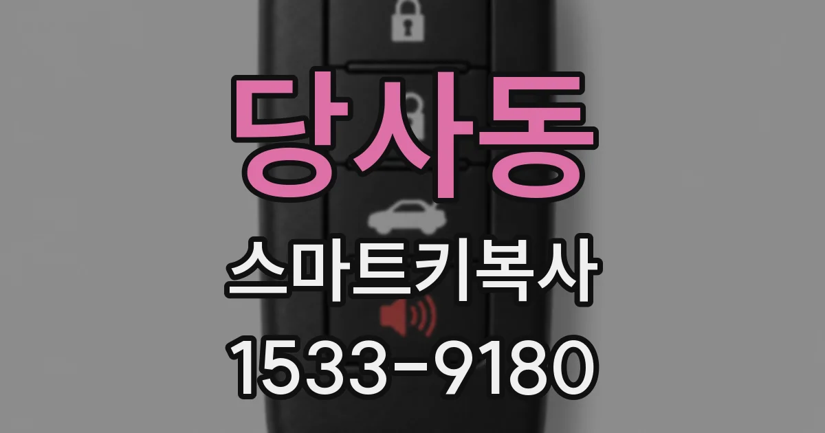 당사동 스마트키복사