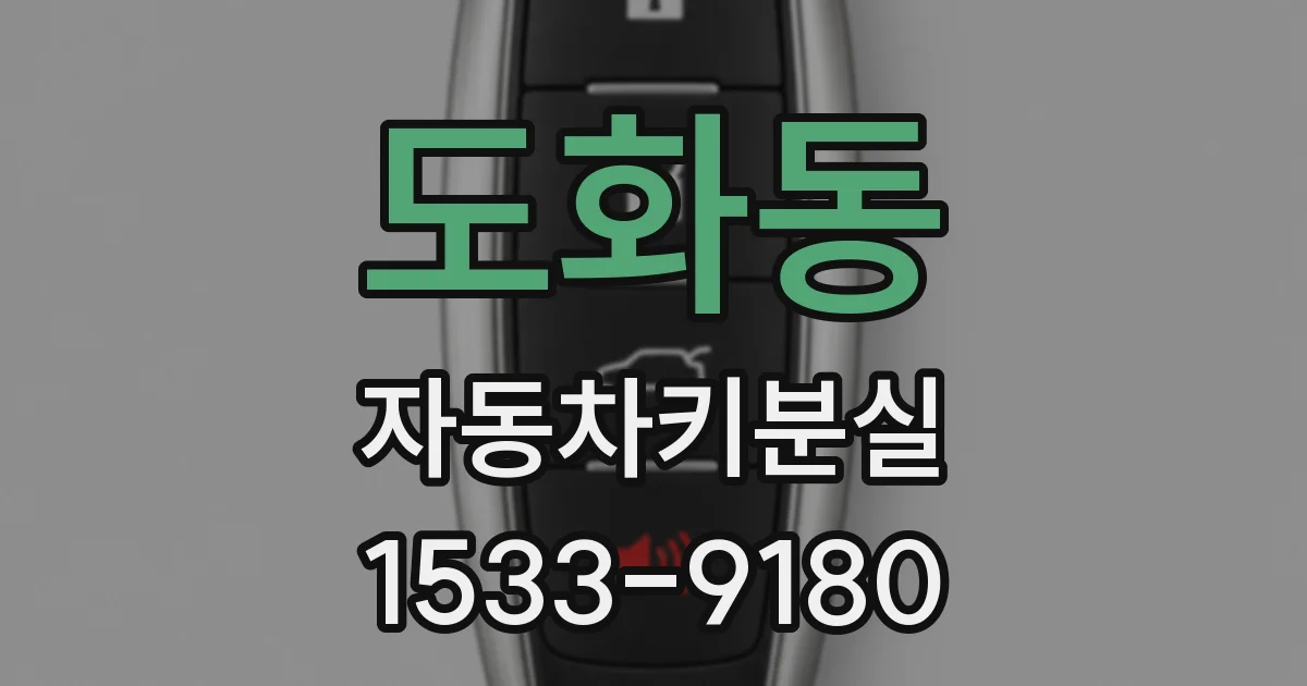 도화동 자동차키분실