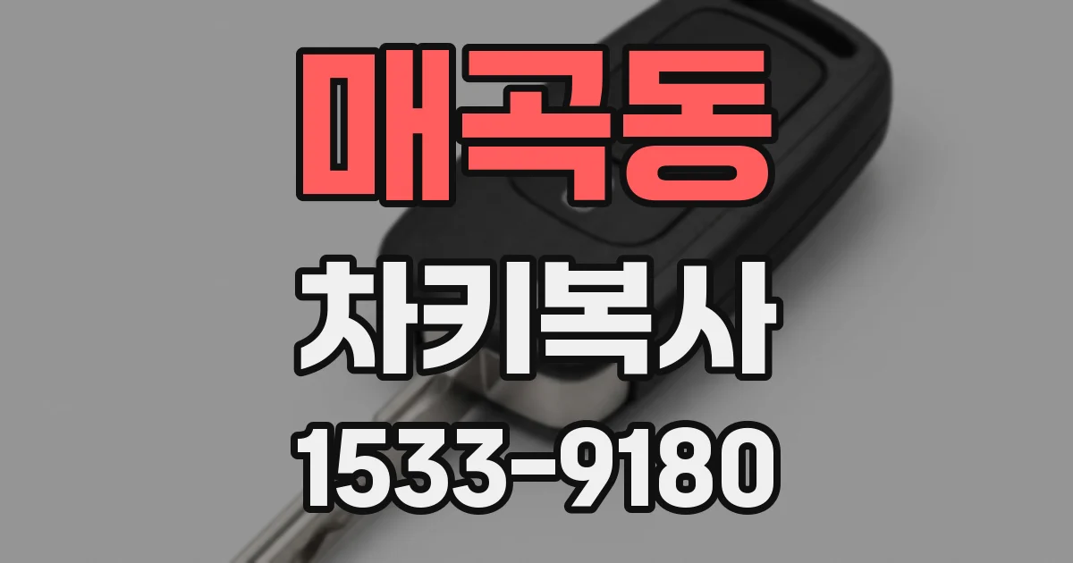 매곡동 차키복사