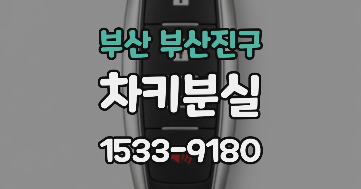 부산 부산진구 차키분실