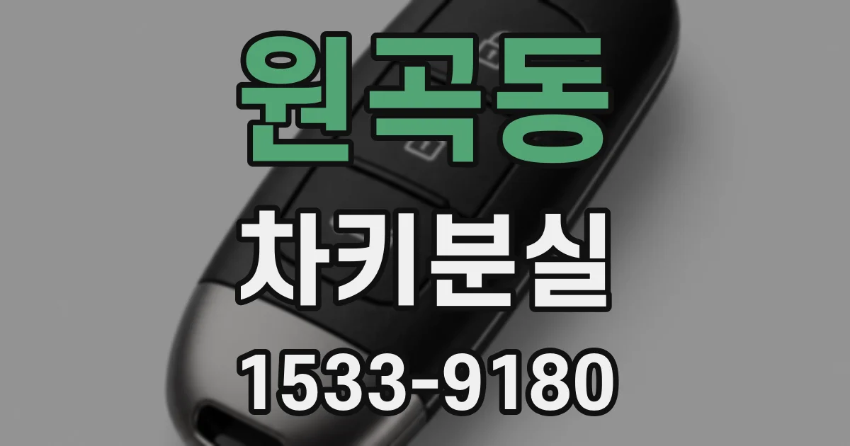 원곡동 차키분실