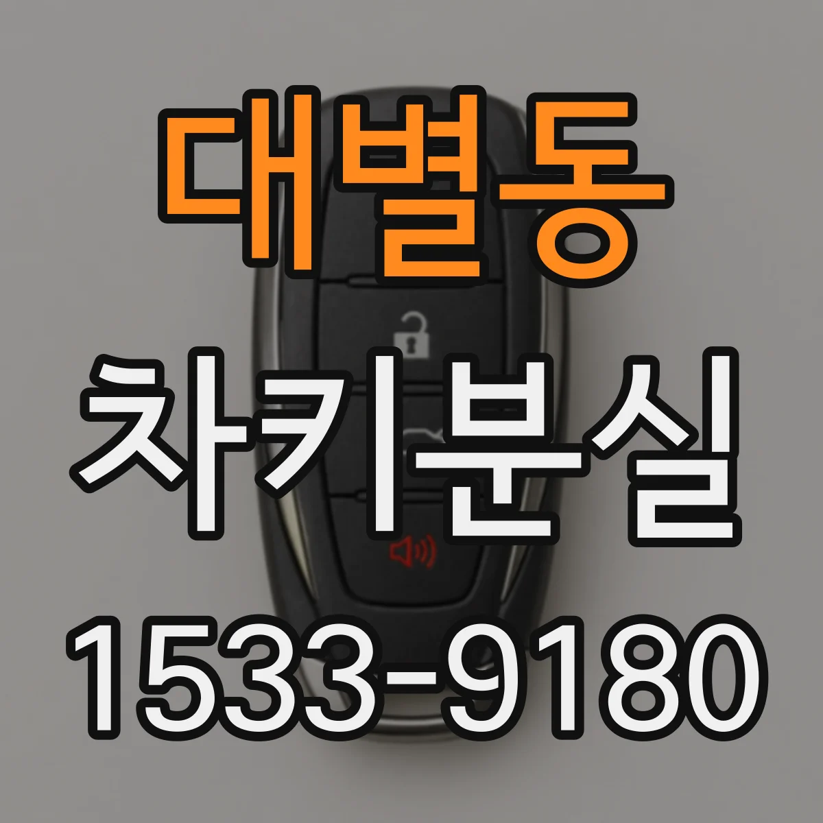 대별동 차키분실