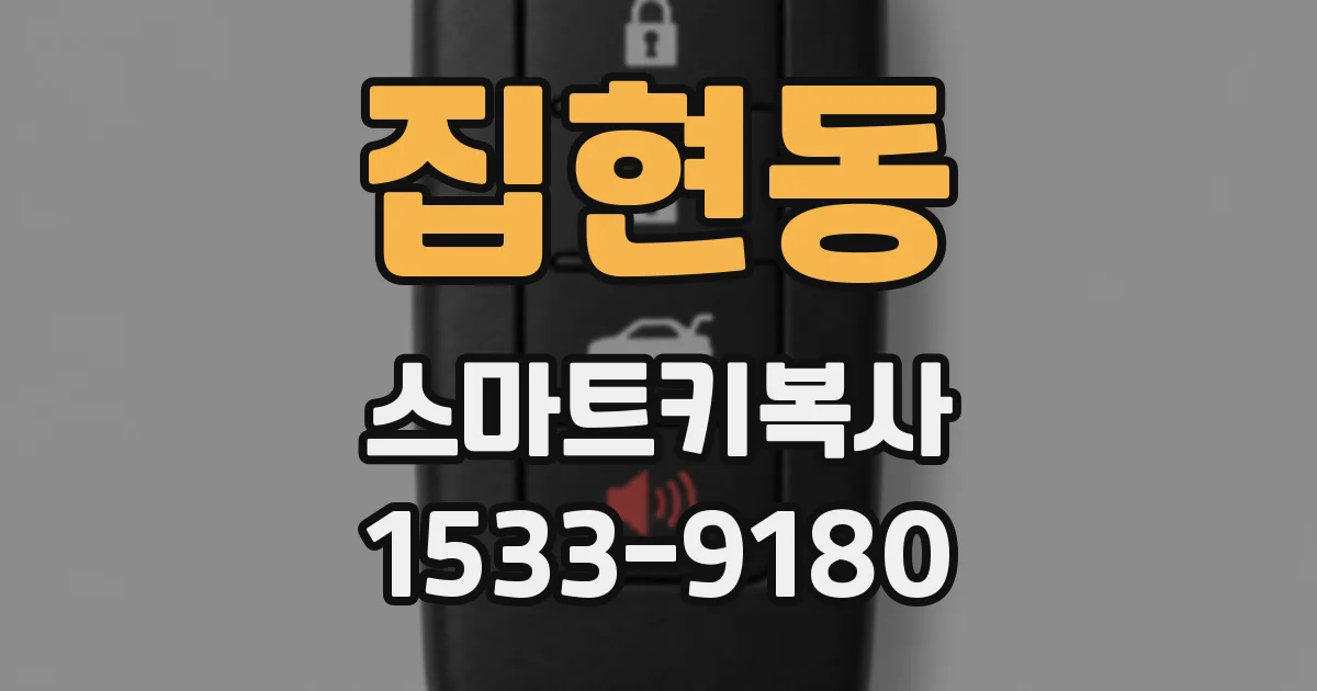 집현동 스마트키복사