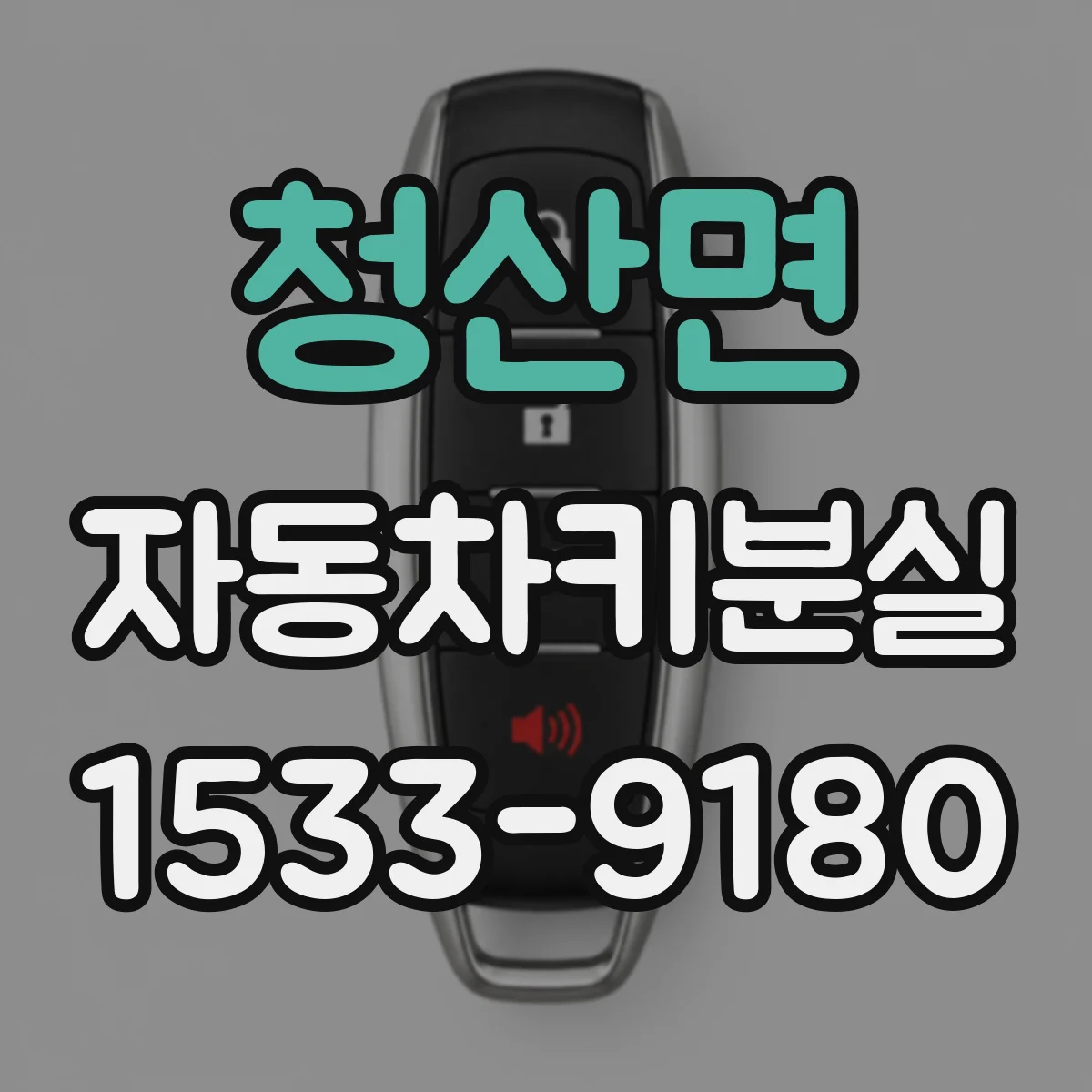 청산면 자동차키분실