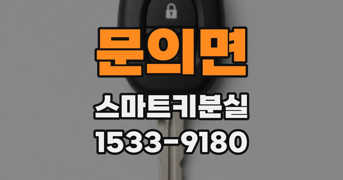 문의면 스마트키분실